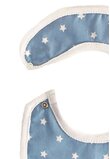 Baveta, albastra cu stelute albe, 0-6 luni