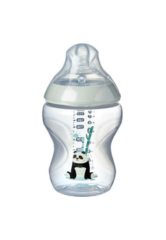 Biberon anti colic, Tommee tippee, 260ml, Panda, verde, +0 luni
