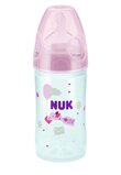 Biberon Nuk, First Choice+, 0-6 luni, 150ml, love pink