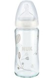Biberon sticla Nuk, first choice, tetina silicon, 0-6 luni-240 ml, alb