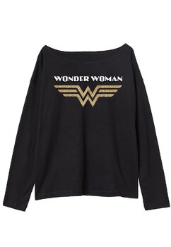 Bluza fete, Wonder Woman, neagra