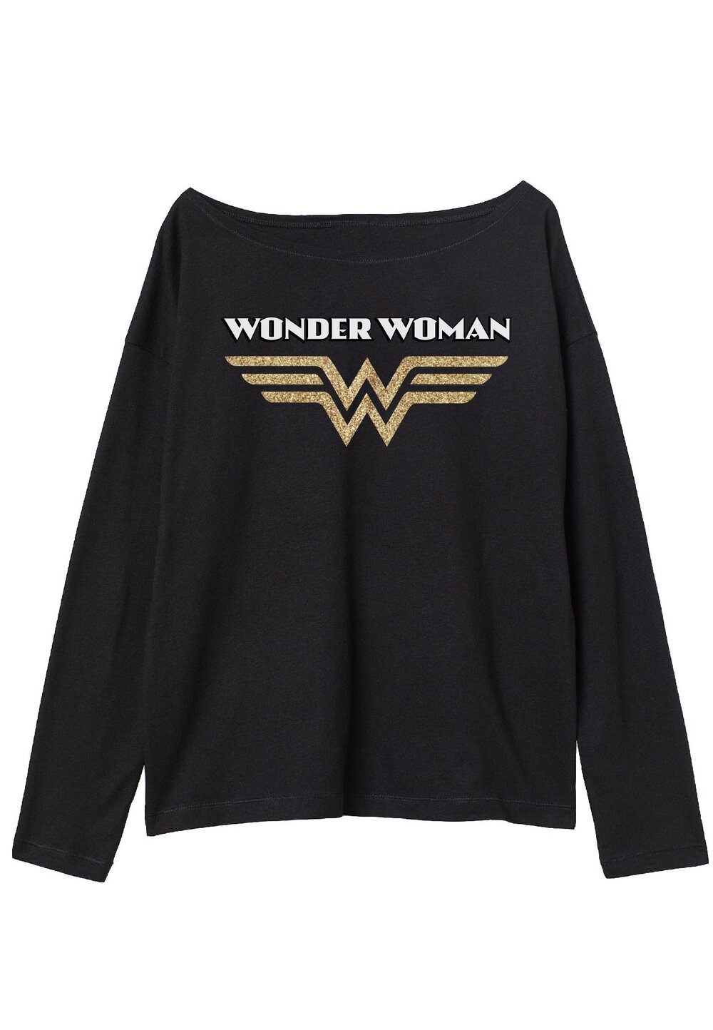 Bluza fete, Wonder Woman, neagra