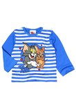 Bluza Tom si Jerry, albastra cu dungi