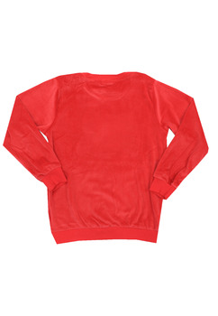 Bluza velur, 95% poliester, Hello Kitty, roz