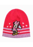 Caciula tricotata Minnie roz inchis 6644