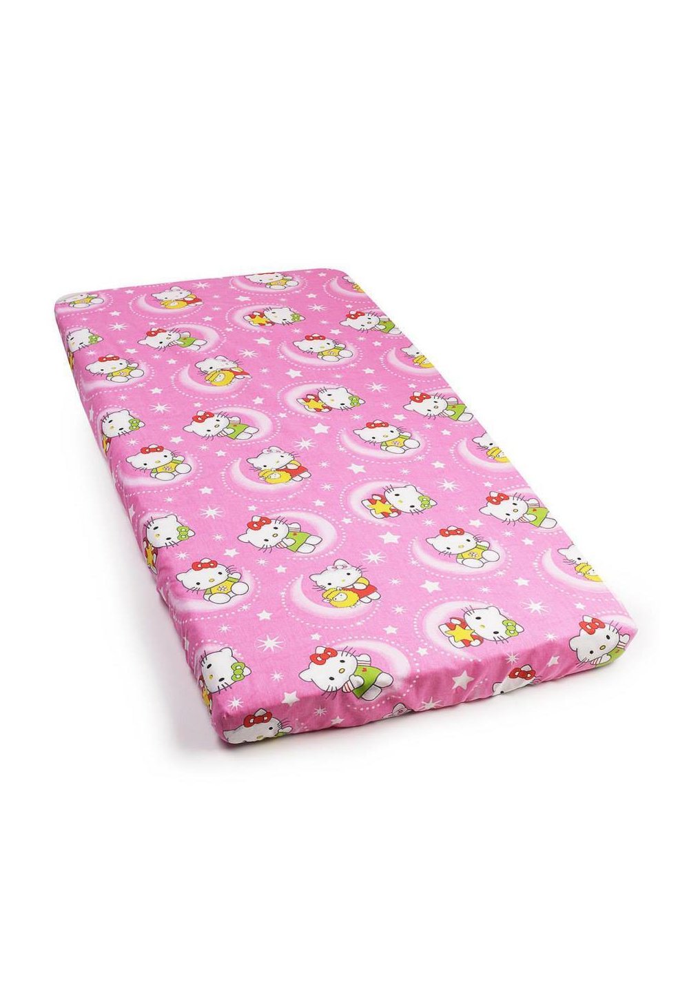 Cearceaf bumbac Hello Kitty ,roz inchis, 120 x 60 imagine