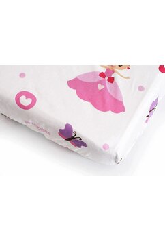 Cearceaf Prichindel, patut 120x60 cm, Printesa cu fluture
