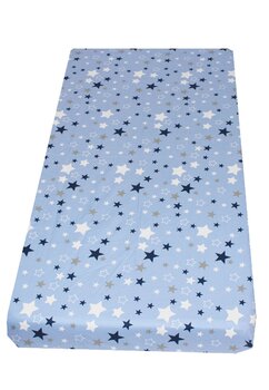 Cearceaf Prichindel, patut 120x60 cm, stelutele albastre