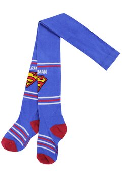 Ciorapi cu chilot, 75% bumbac, Superman, albastri