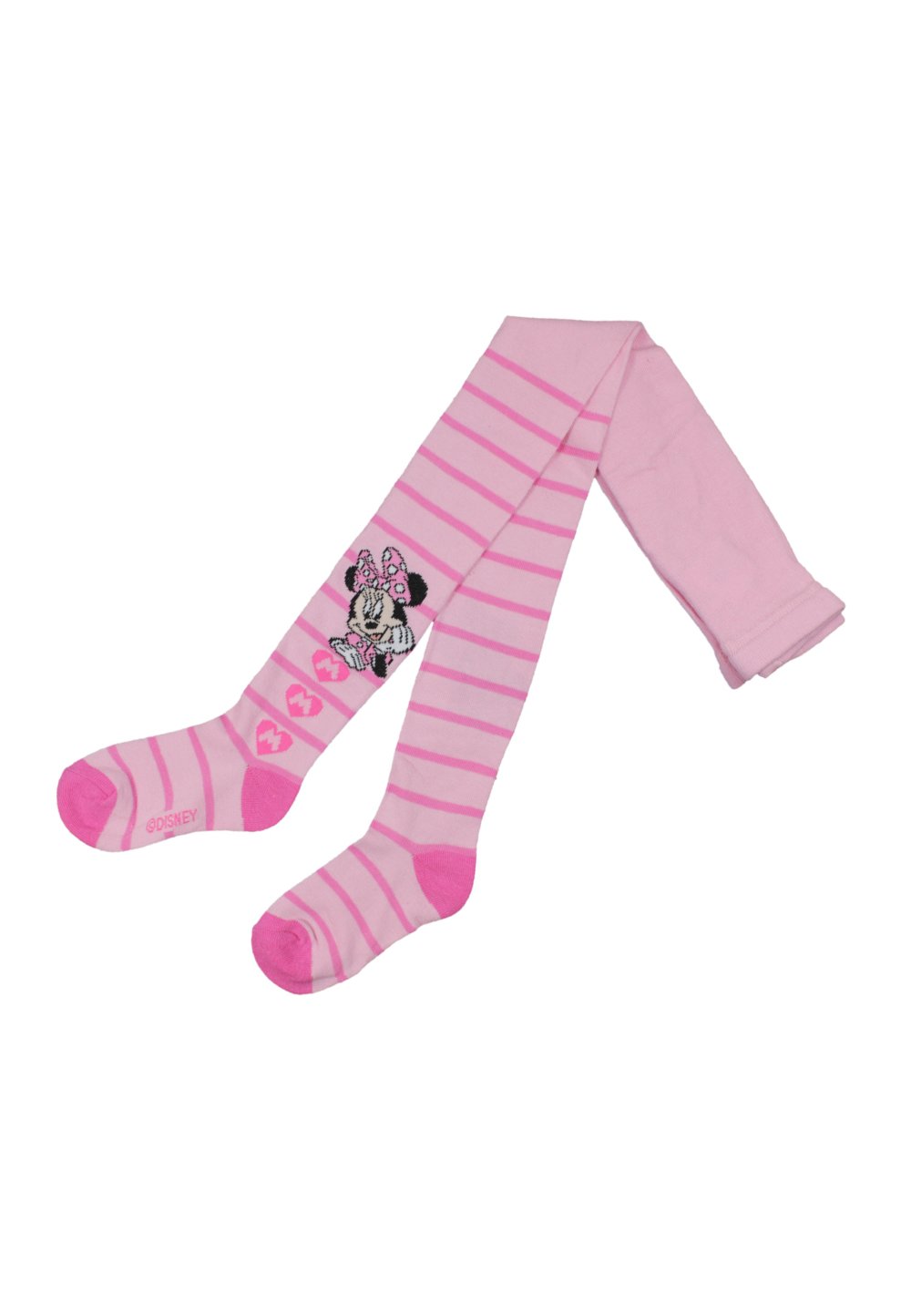 Ciorapi cu chilot, roz cu dungi, Minnie Mouse