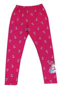 Colanti Minnie, 95% bumbac, roz cu ancore
