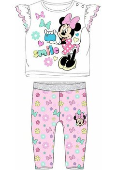 Compleu bebe, Minnie smile, alb