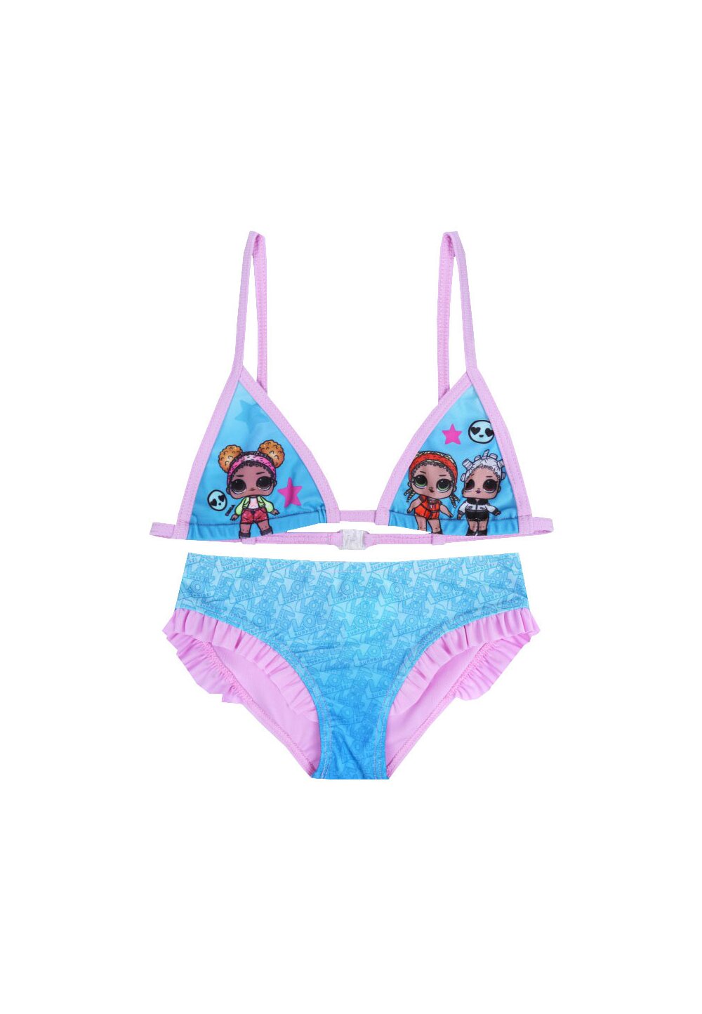 Costum de baie 2 piese, LOL Surprise, roz deschis