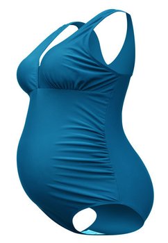 Costum de baie intreg, gravide, albastru