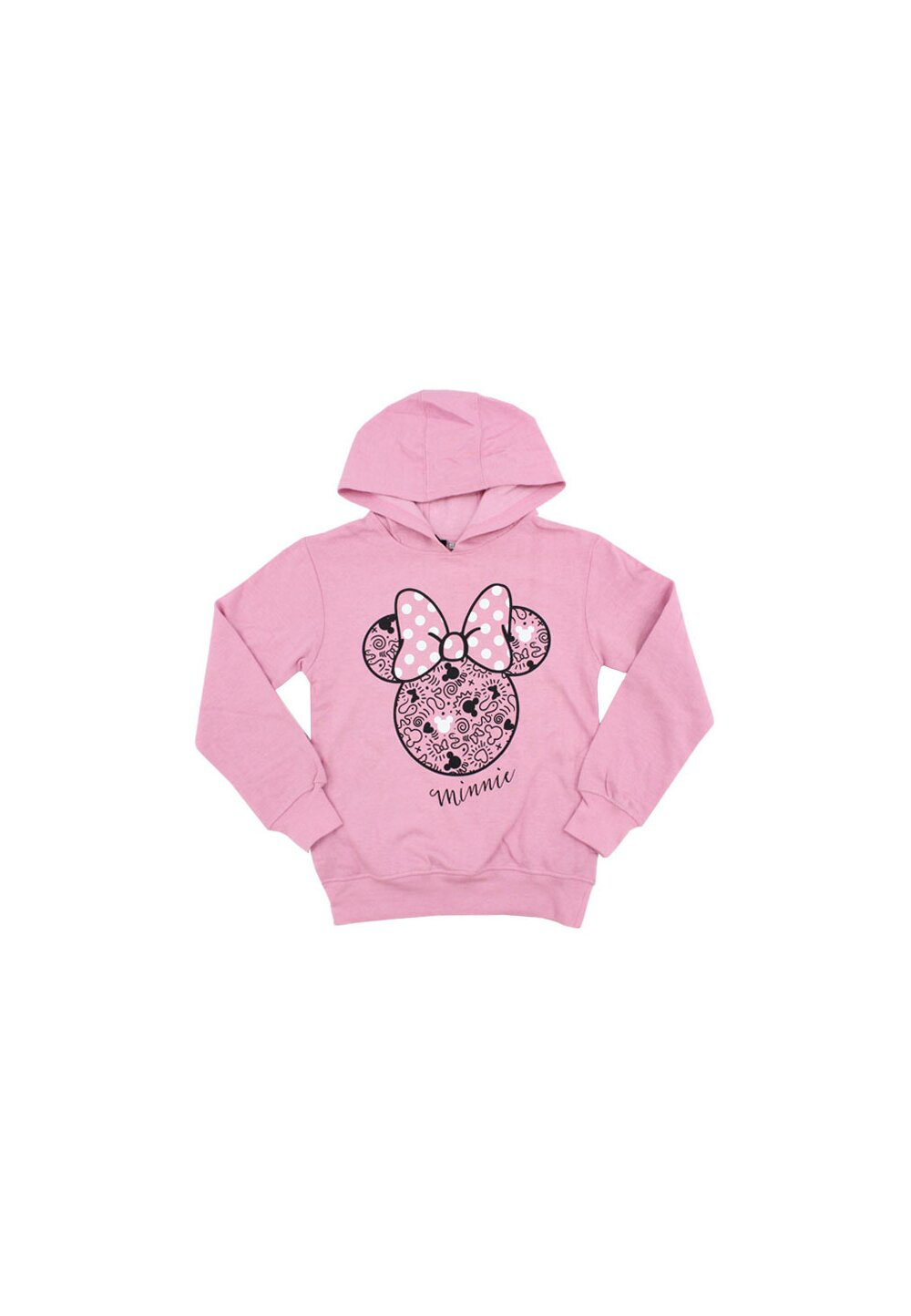 Hanorac cu gluga, Minnie Mouse, roz deschis