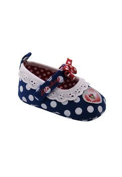 Incaltaminte bebe, albastru cu dantela, Minnie Mouse
