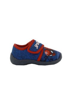 Incaltaminte din material textil, cu scai, Spider Man, bluemarin