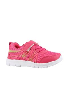 Incaltaminte sport, material textil, cu scai, roz fuchsia