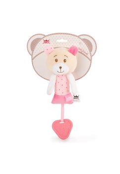 Jucarie din plus, Bip bip, Ursulet, roz, 14 cm