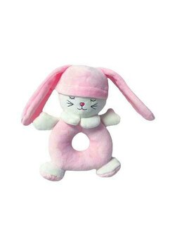Jucarie plus, zornaitoare, Iepuras, roz, 18 cm