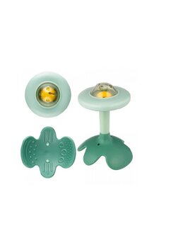 Jucarie zornaitoare, Floare, verde, 8 cm