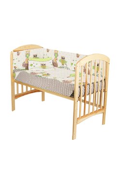 Lenjerie 3 piese, bufnite mari, verzi 120x60 cm