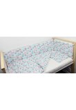 Lenjerie 4 piese, Hello baby, 120x60cm
