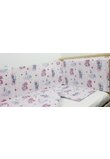 Lenjerie 5 piese, Unicornul roz, 120x60cm