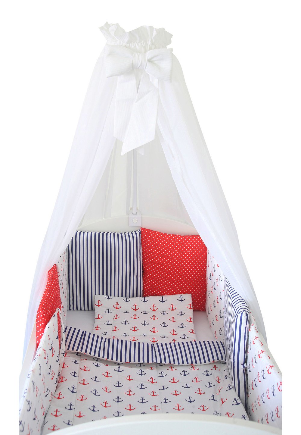 Lenjerie cu baldachin, Nautical desing, 120 x 60 cm