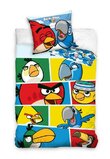 Lenjerie de pat Angry Birds, albastra, 160x200cm