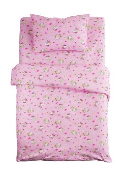 Lenjerie de pat, Hello Kitty roz, 3 piese, 160x200cm
