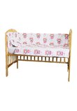 Lenjerie patut, 4 piese, Printesa Fluture, 120 x 60 cm