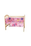 Lenjerie patut bumbac, Printese, roz, 4 piese