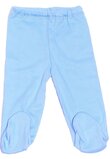 Pantaloni bebe cu botosi albastru mod1