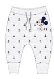 Pantaloni bebe, Mickey, ancore, crem