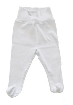 Pantaloni cu botosi alb