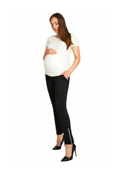 Pantaloni gravide, 95% bumbac, Suaki, negru