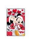 Paturica fleece, Mickey si Minnie, 100x150cm