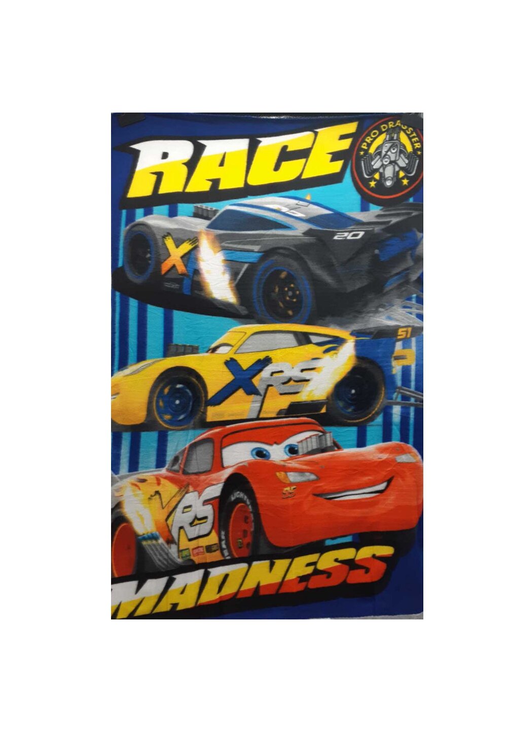 Paturica fleece, Race Madness, Cars, multicolor, 100 x 140 cm