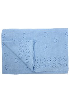Paturica tricotata, Ana, albastra, 90x90cm