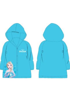 Pelerina de ploaie, PVC, cu imprimeu, Frozen, albastru