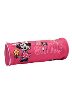 Penar simplu,Minnie smile, roz, 22x8 cm