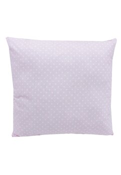 Perna roz cu buline, alb, 38x38 cm