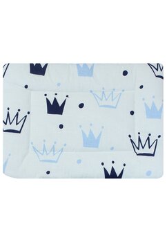 Perna slim, coronite, Prince, alb cu albastru, 37x28cm