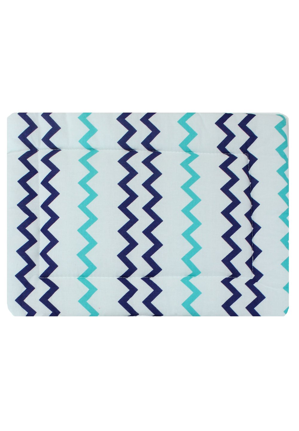 Perna slim, alba cu ancore si zig-zag, 37x28cm