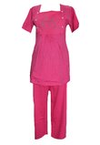 Pijama alaptat, pantalon 3/4, mamarute, roz