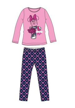 Pijama, maneca lunga, Minnie style, roz