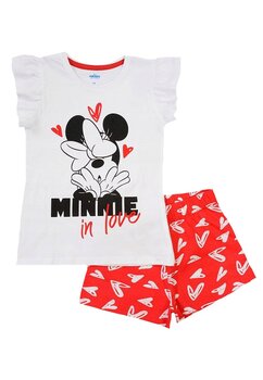 Pijama maneca scurta, Minnie In love, alba
