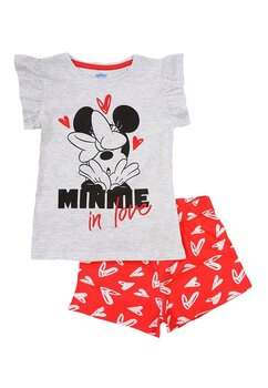 Pijama maneca scurta, Minnie In love, gri