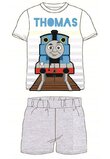 Pijama, maneca scurta, Thomas, cu dungi gri